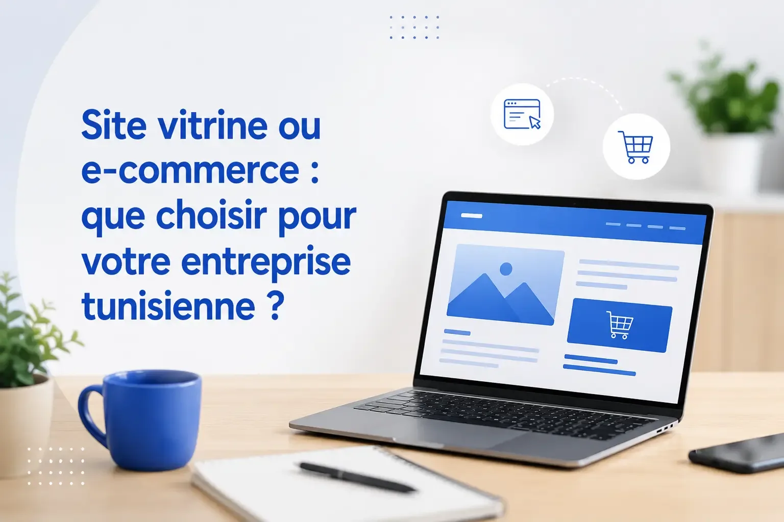 Site vitrine ou e-commerce : que choisir pour votre entreprise tunisienne ?